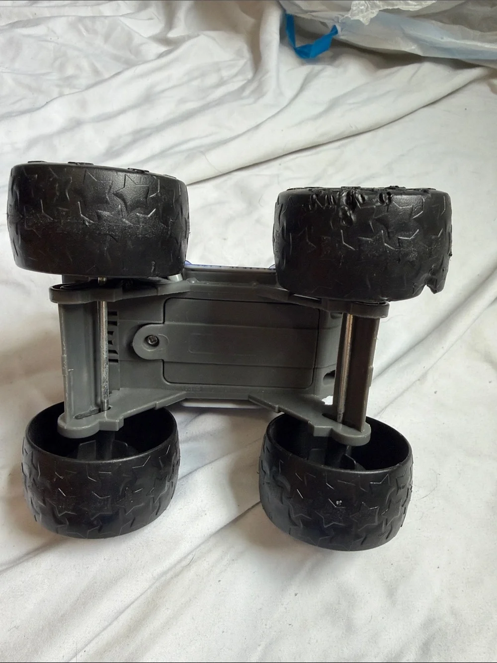 Blue and White Kids Monster Truck Toy